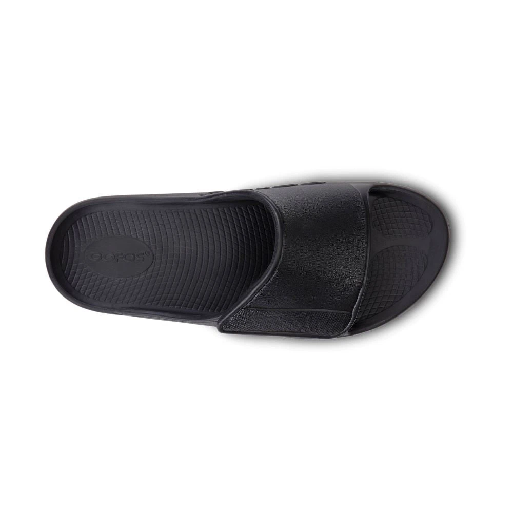 'OOFOS' Unisex OOahh Sport Flex Sandal - Black Matte - Image 2