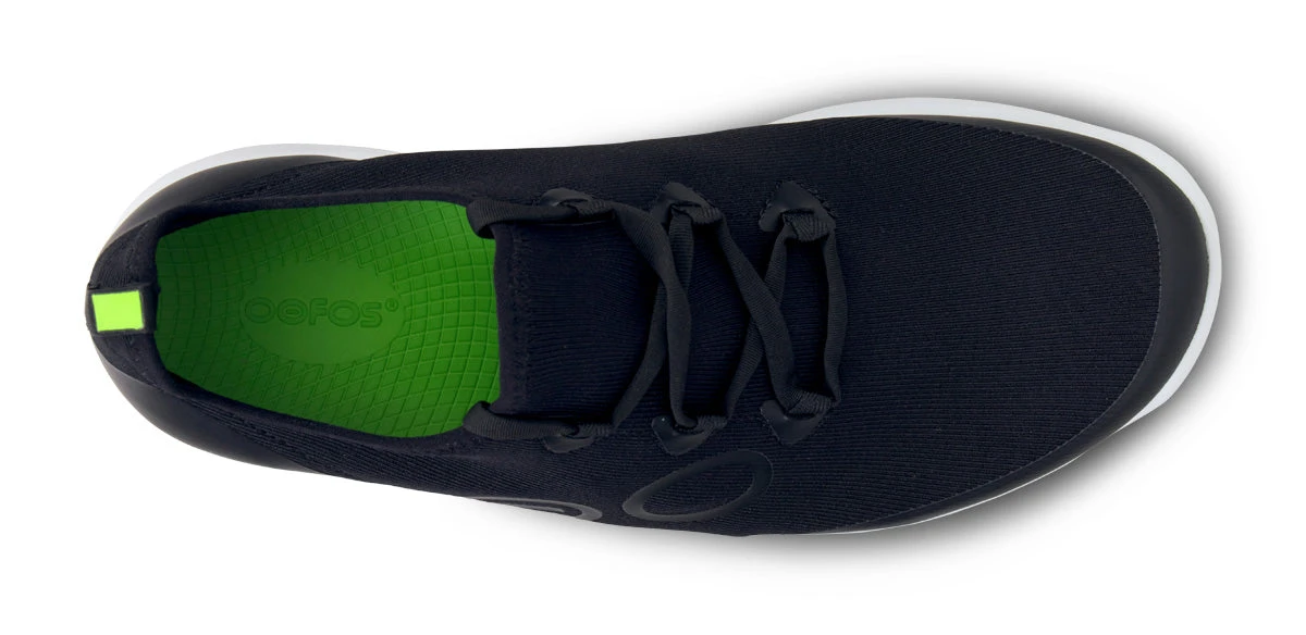 OOfos Men's OOmg Sport LS Low Shoe - White Black - Image 9