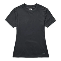 OOfos Women's COOl Down T Shirt - Dark Gray Heather