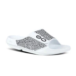 OOFOS OOahh Sport Flex Limited - White Labyrinth