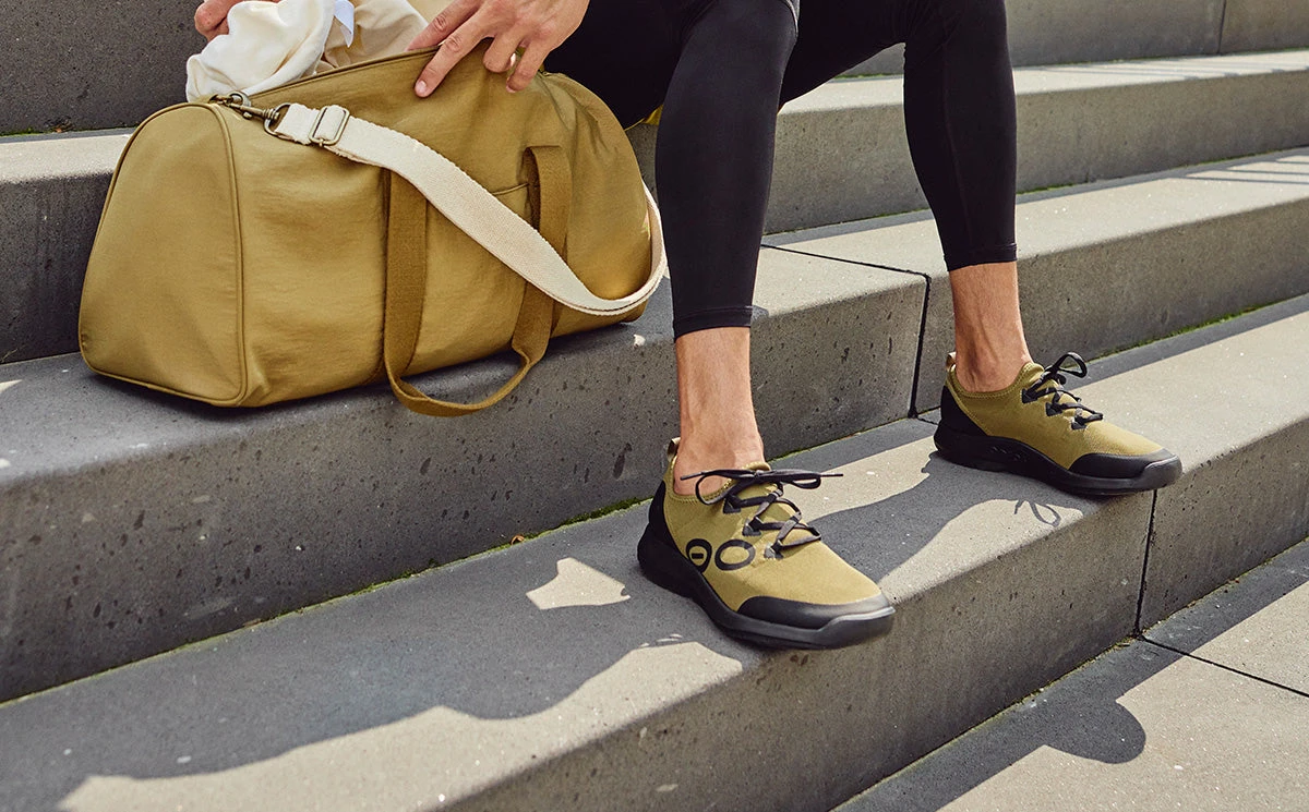 OOfos Men's OOmg Sport LS Low Shoe - Tactical Green - Image 4