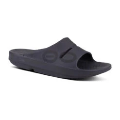 OOFOS OOahh Sport Slide - Black Matte